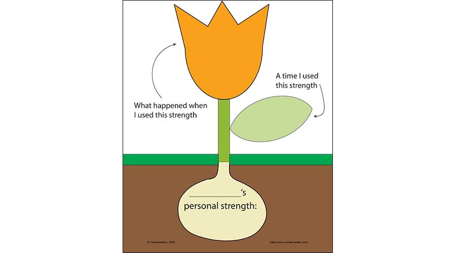 Personal Strengths Flowers Color Workbook